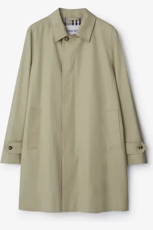 Burberry Paletot long en gabardine, Size: 50