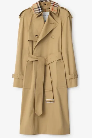 Burberry Trench long en gabardine, Size: 12