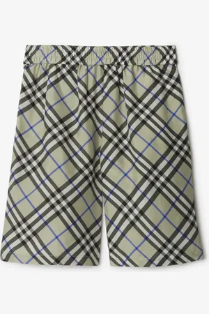 Burberry Short en soie Check, Size: M
