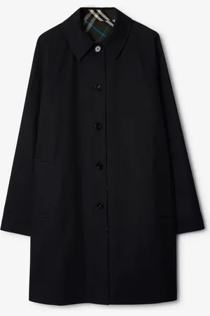 Burberry Paletot long réversible en gabardine, Size: 54