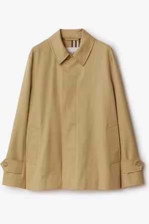Burberry Paletot court en gabardine, Size: 06