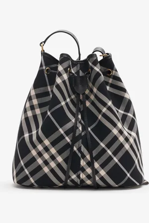 Burberry Sac seau moyen Check