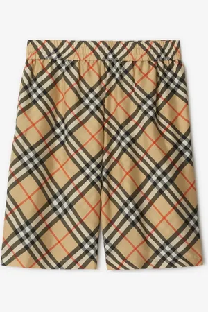 Burberry Short en soie Check, Size: XS
