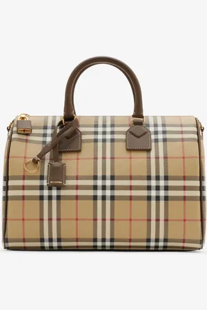 Burberry Sac bowling moyen Check
