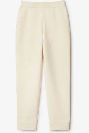 Burberry Pantalon de jogging en coton et laine mélangés