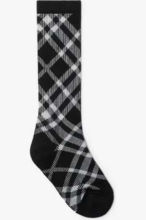 Burberry Chaussettes en coton mélangé Check