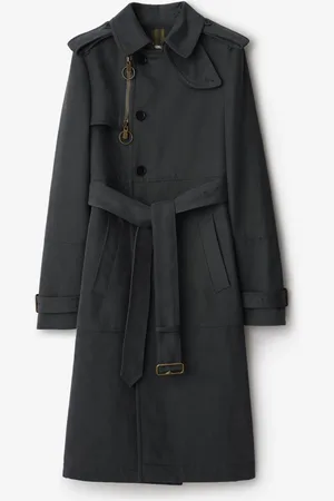 Burberry Trench long en coton et nylon, Size: 04