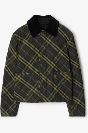 Burberry Veste de campagne courte matelassée Check