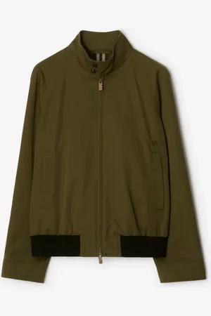 Burberry Veste Harrington en gabardine, Size: 50