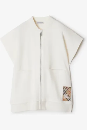 Burberry Cape en laine mélangée avec étiquette Check