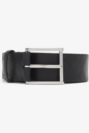 Burberry Ceinture en cuir Check, Size: 95