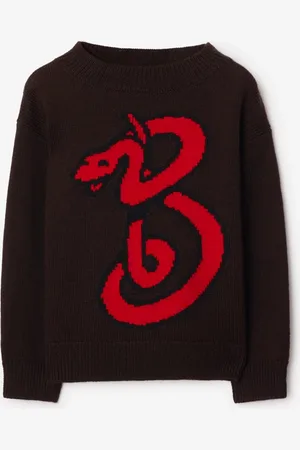 Burberry Pull en laine B Snake, Size: 12Y