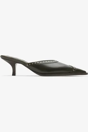 Burberry Mules Bird en cuir clouté, Size: 37.5