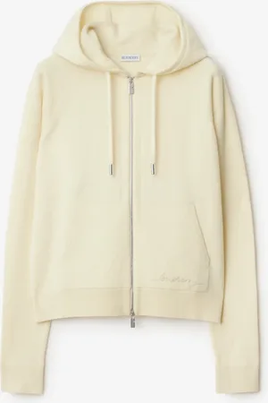 Burberry Hoodie zippé en laine et cachemire, Size: XS