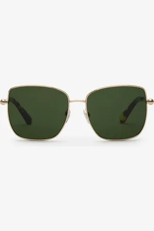 Burberry Lunettes de soleil carrées en métal à logo​