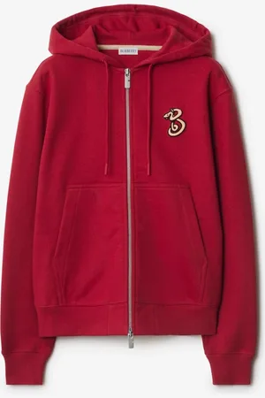 Burberry Hoodie zippé en coton B Snake, Size: XS