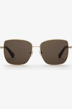 Burberry Lunettes de soleil carrées en métal à logo​