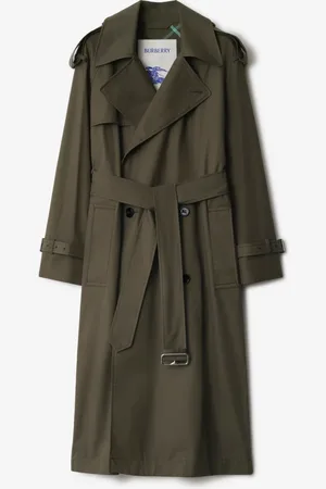 Burberry Trench long Castleford en gabardine, Size: 02