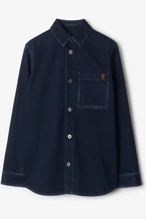 Burberry Chemise droite en denim, Size: 10