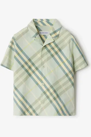 Burberry Chemise en coton Check, Size: 18M