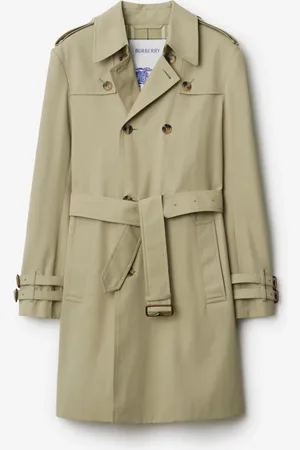 Burberry Trench mi-long en gabardine, Size: 52
