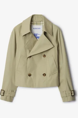 Burberry Veste trench en coton mélangé, Size: 12