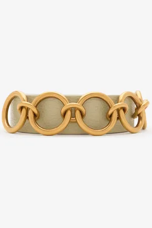 Burberry Ceinture Ring en cuir, Size: L