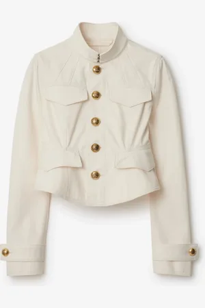 Burberry Veste courte en coton, Size: 10