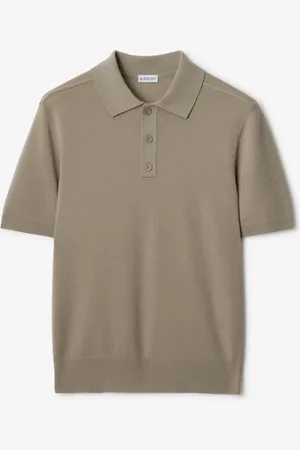 Burberry Polo en laine avec écusson B, Size: XL