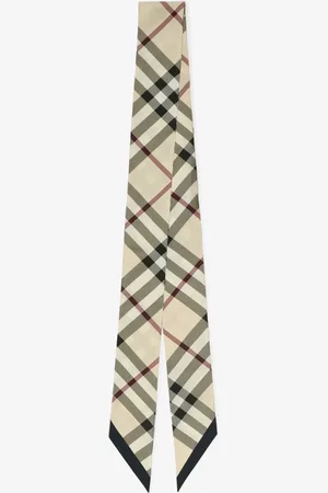 Burberry Foulard ultrafin en soie Check