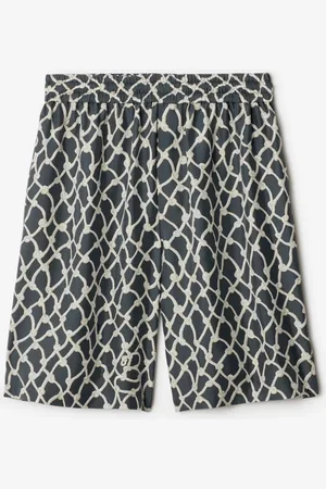Burberry Short en soie à motif corde, Size: XXL
