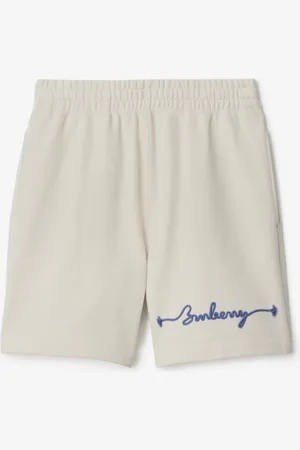 Burberry Short en coton avec logo corde