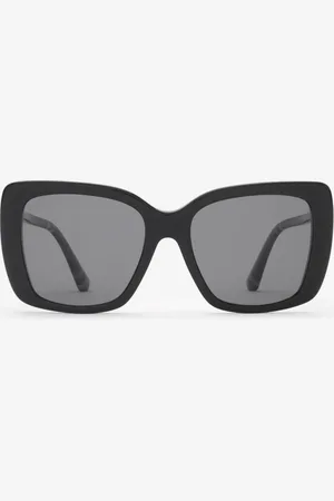 Burberry Lunettes de soleil carrées polarisées tubulaires Check