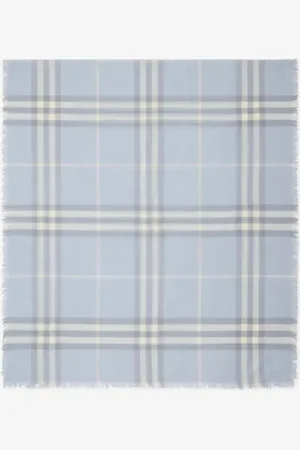 Burberry Écharpe large en laine Check