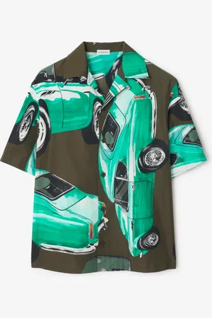 Burberry Chemise casual en popeline de coton à imprimé Car