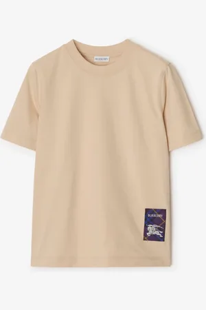 Burberry T-shirt en coton avec étiquette Check, Size: XL