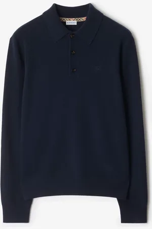Burberry Polo à manches longues en cachemire mélangé, Size: XL