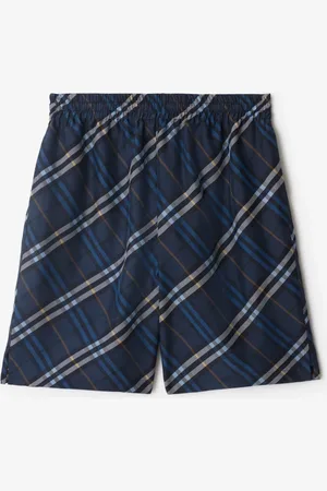 Burberry Short en popeline de soie Check, Size: XL