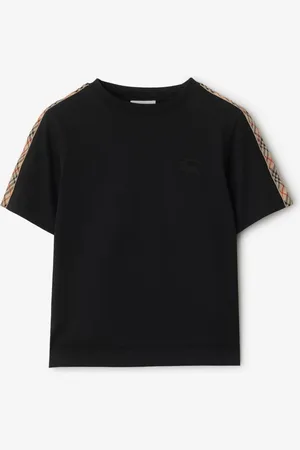 Burberry T-shirt en coton avec Check, Size: 12Y
