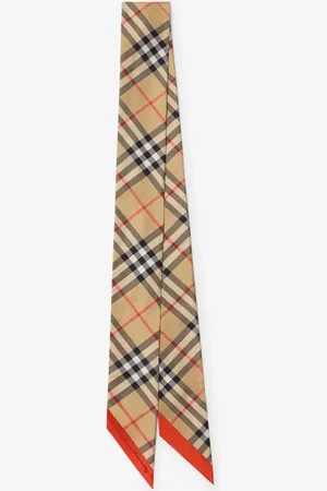Burberry Foulard ultrafin en soie Check