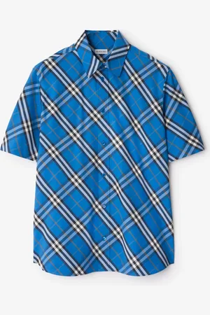 Burberry Chemise droite en coton Check, Size: L