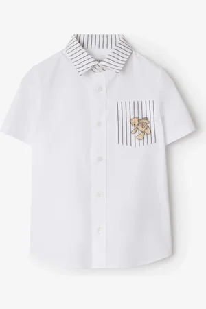 Burberry Chemise rayée en coton Thomas Bear, Size: 10Y