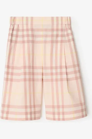 Burberry Pantalon en coton Check, Size: 6M
