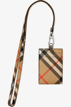 Burberry Porte-cartes Check avec lanière