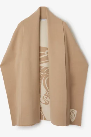 Burberry Cape en laine et cachemire mélangés EKD, Size: OS