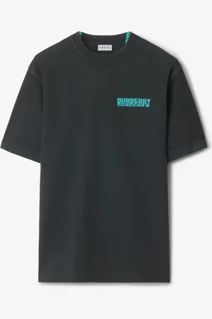 Burberry T-shirt en coton à logo ondulé, Size: XL