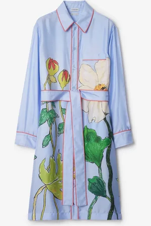 Burberry Robe chemise en soie Highgrove Honeybee, Size: 06