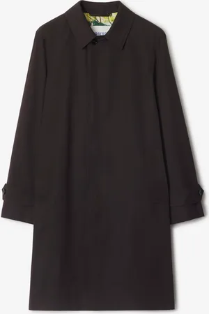 Burberry Paletot long en gabardine Highgrove, Size: 52
