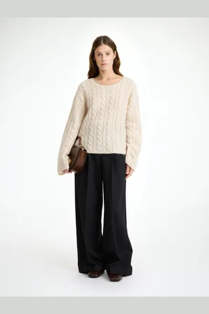 By Malene Birger Pull Cierra en maille torsadée