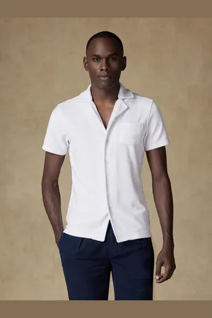 Café Coton Chemise en éponge blanche - manches courtes